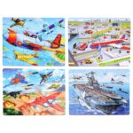 Puzzle in cutie lemn Vehicule de transport