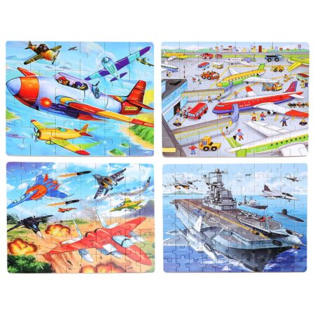 Puzzle in cutie lemn Vehicule de transport