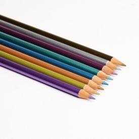 Set 8 creioane cu luciu metalic Djeco