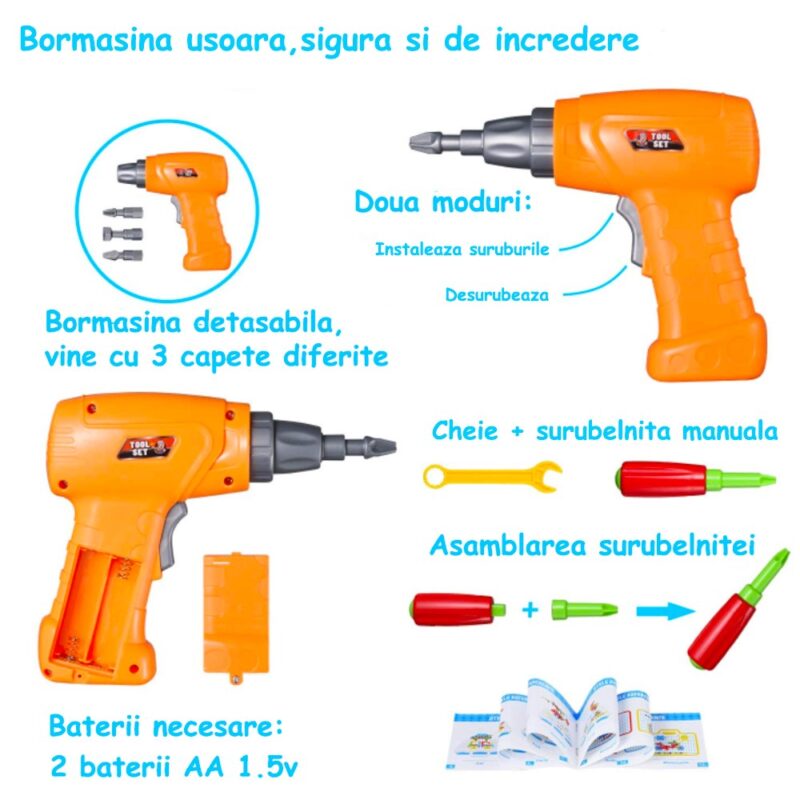 Set constructie Puzzle STEM Jucarii educative 237 piese