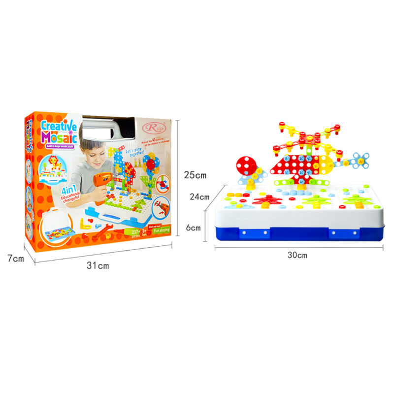 Set constructie Puzzle STEM Jucarii educative 237 piese