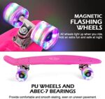 Skateboard copii cu Roti luminoase din silicon