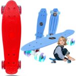 Skateboard copii cu Roti luminoase din silicon