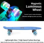 Skateboard copii cu Roti luminoase din silicon