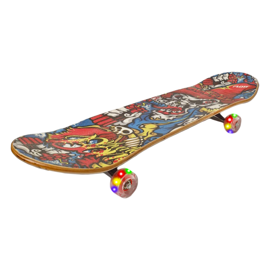 Skateboard placa Roti silicon cu lumini