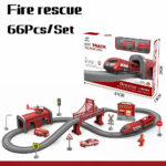 Circuit Tren electric Politie Locomotiva accesorizata