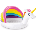Piscina gonflabila Unicorn cu parasolar Curcubeu