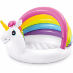 Piscina gonflabila Unicorn cu parasolar Curcubeu