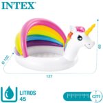 Piscina gonflabila Unicorn cu parasolar Curcubeu