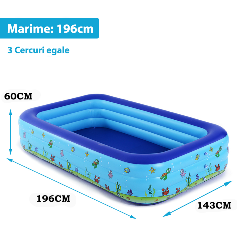 Piscina gonflabila copii Dreptunghiulara Intime Desene