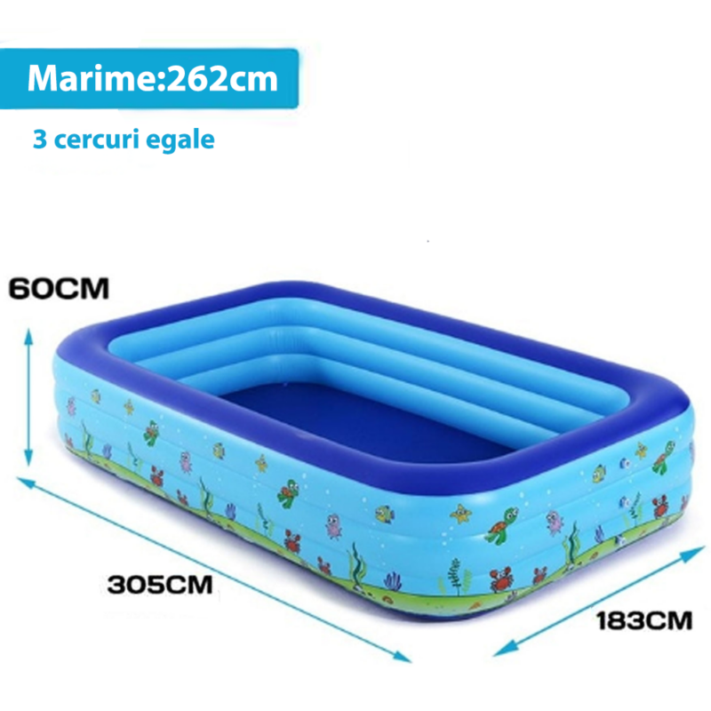 Piscina gonflabila copii Dreptunghiulara Intime Desene