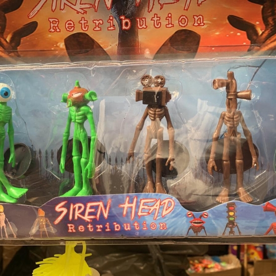 Set 6 figurine plastic Siren Head