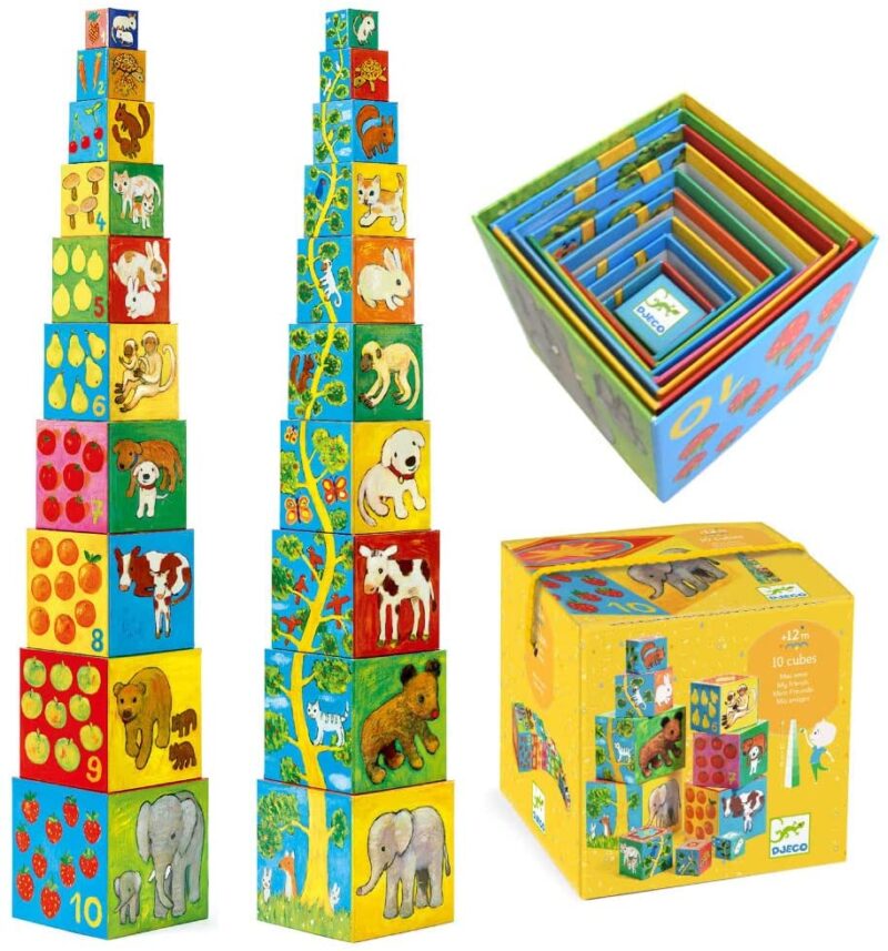 Turn de construit Animale Fructe Djeco