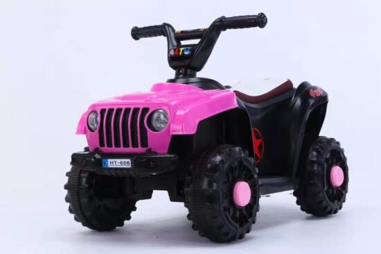 ATV Motor electric Roz Masina cu baterii RIDE-ON