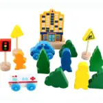 Circuit trenulet-masini Oraselul semne circulatie 26piese