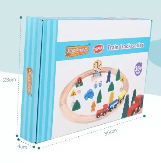 Circuit trenulet-masini Oraselul semne circulatie 26piese