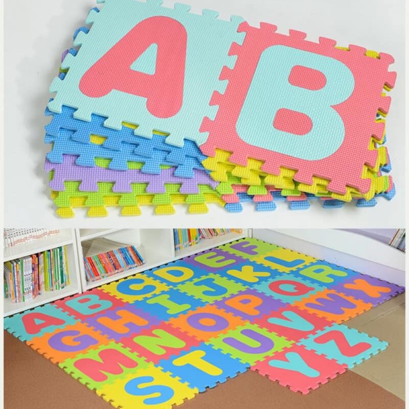 Covor puzzle educativ spuma EVA Litere