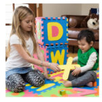 Covor puzzle educativ spuma EVA Litere