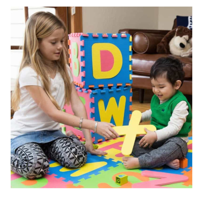 Covor puzzle educativ spuma EVA Litere