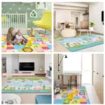 Covoras joaca XPE pliabil impermeabil Educativ 150 x 180 cm