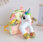 Ghiozdan plus Unicorn model 3D sclipici