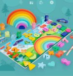 Joc logaritmic Curcubeu Puzzle cifre masini