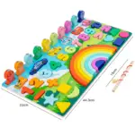 Joc logaritmic Curcubeu Puzzle cifre masini