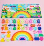 Joc logaritmic Curcubeu Puzzle cifre masini