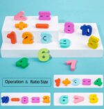 Joc logaritmic Curcubeu Puzzle cifre masini