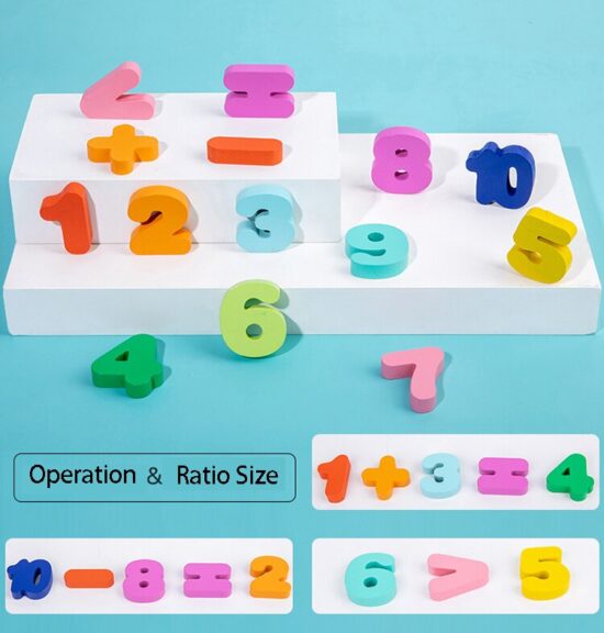 Joc logaritmic Curcubeu Puzzle cifre masini