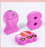 Joc logaritmic Curcubeu Puzzle cifre masini