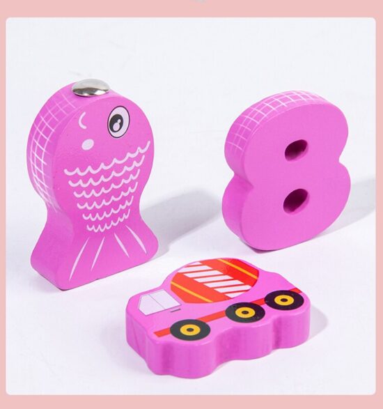 Joc logaritmic Curcubeu Puzzle cifre masini