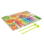 Puzzle educativ Fructe Xilofon Joc 3in1