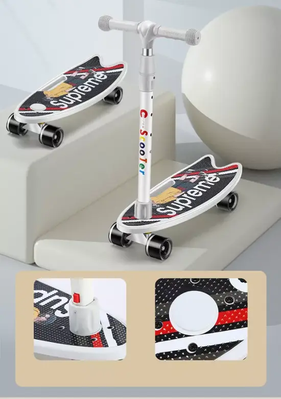 Trotineta Skateboard copii Roti silicon luminate