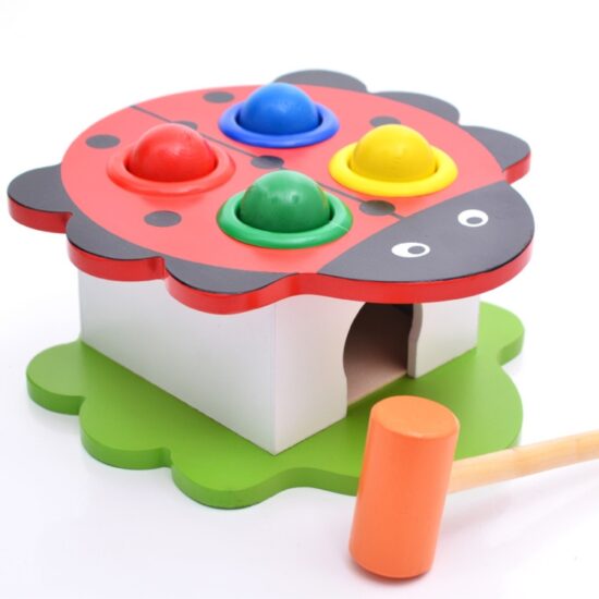 Banc lucru Buburuza cu bile-ciocanel lemn