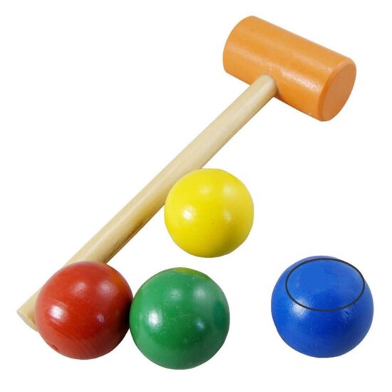 Banc lucru Buburuza cu bile-ciocanel lemn