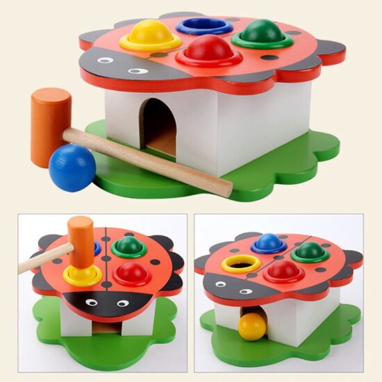 Banc lucru Buburuza cu bile-ciocanel lemn