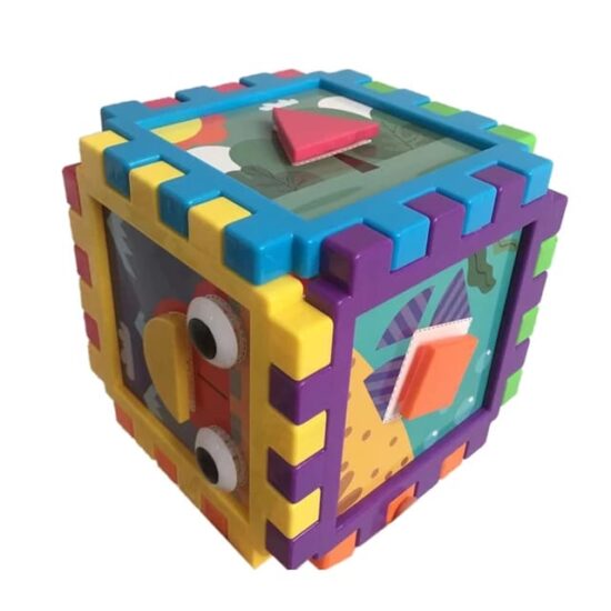 Cub creativ cu forme geometrice Puzzle butoni