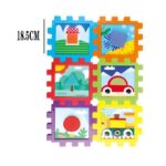 Cub creativ cu forme geometrice Puzzle butoni