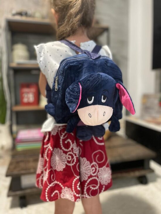 Ghiozdan gradinita 3D plus Vacuta bleumarin