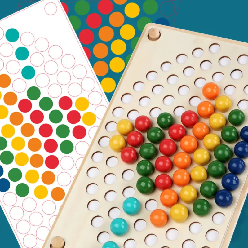 Joc asociere bile colorate Curcubeu cu paharele