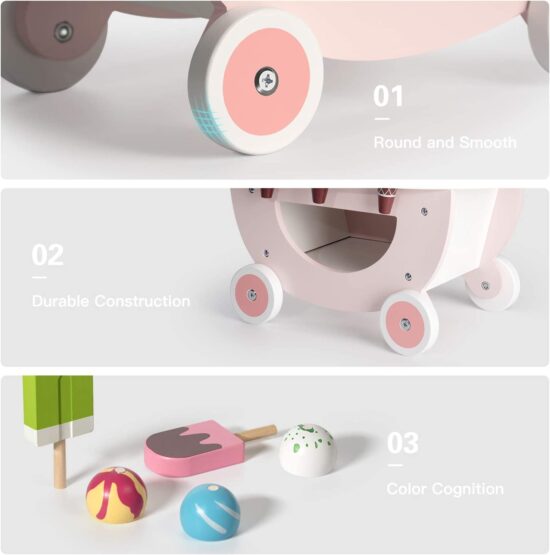 Magazinul de inghetata Carucior cu dulciuri