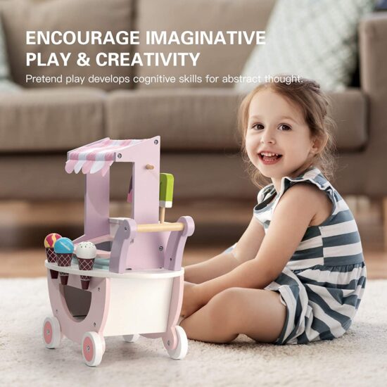 Magazinul de inghetata Carucior cu dulciuri