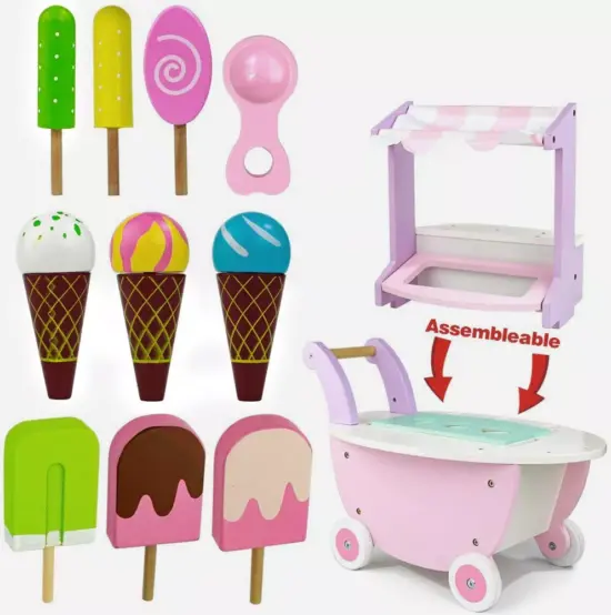 Magazinul de inghetata Carucior cu dulciuri