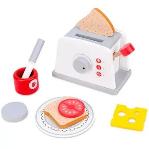 Prajitor paine Toaster lemn cu accesorii