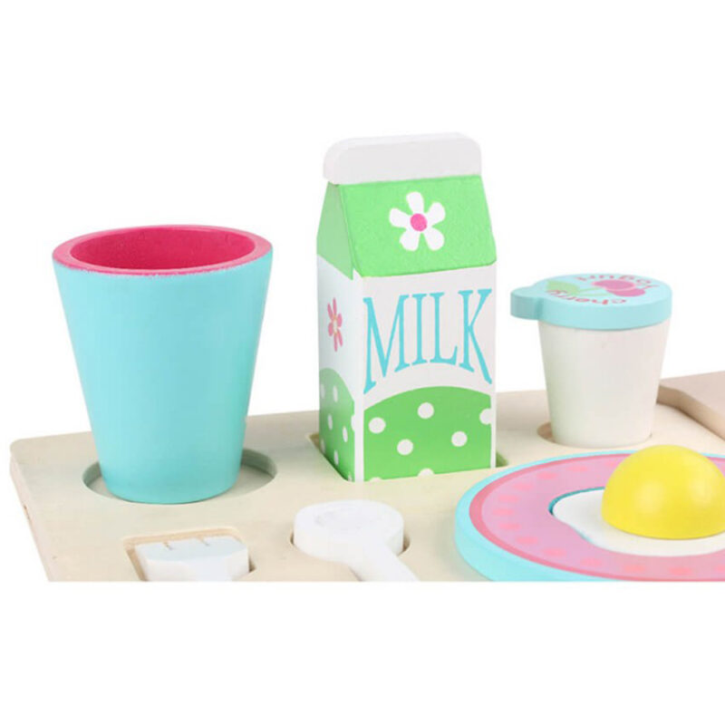 Puzzle lemn Micul dejun cu accesorii