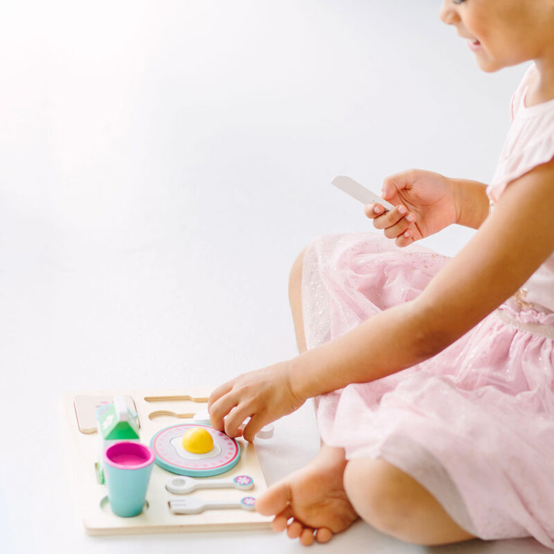 Puzzle lemn Micul dejun cu accesorii