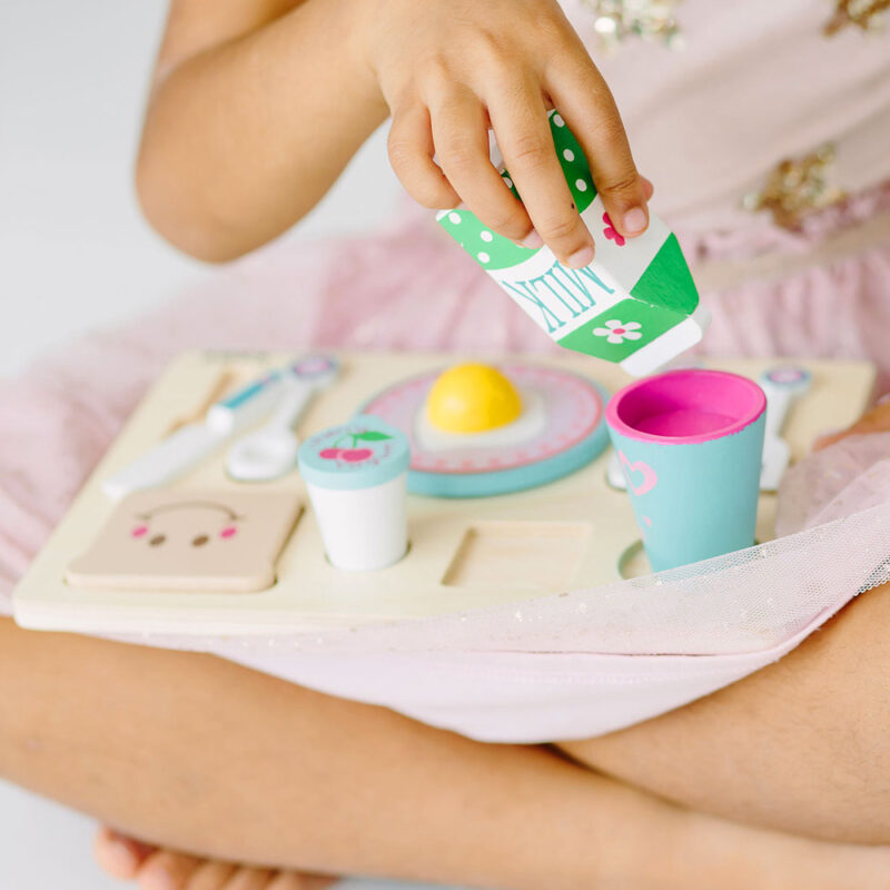 Puzzle lemn Micul dejun cu accesorii