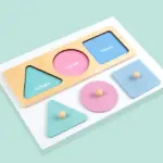 Tabla Puzzle magnetic forme geometrice Montessori