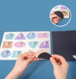 Tabla Puzzle magnetic forme geometrice Montessori